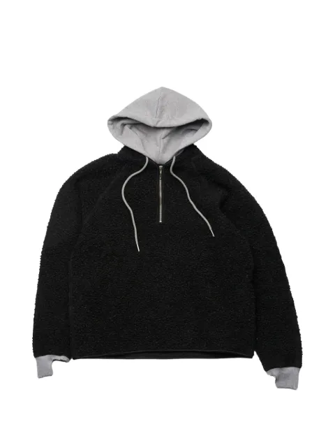 Stockholm Surfboard Club bouclé quarter-zip hoodie