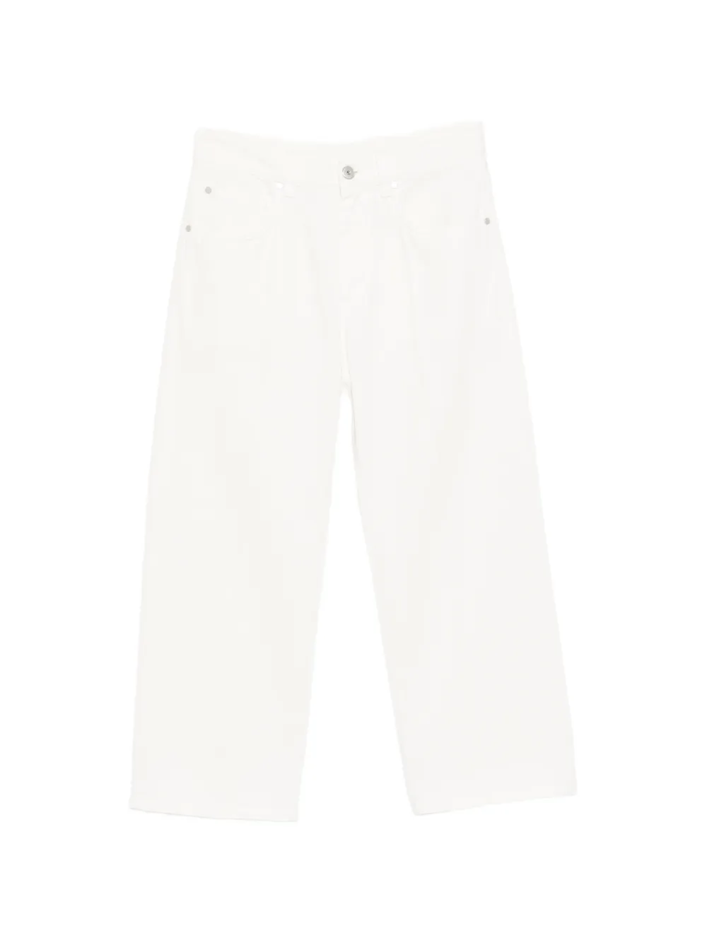 Brunello Cucinelli cottton cropped jeans - Weiß