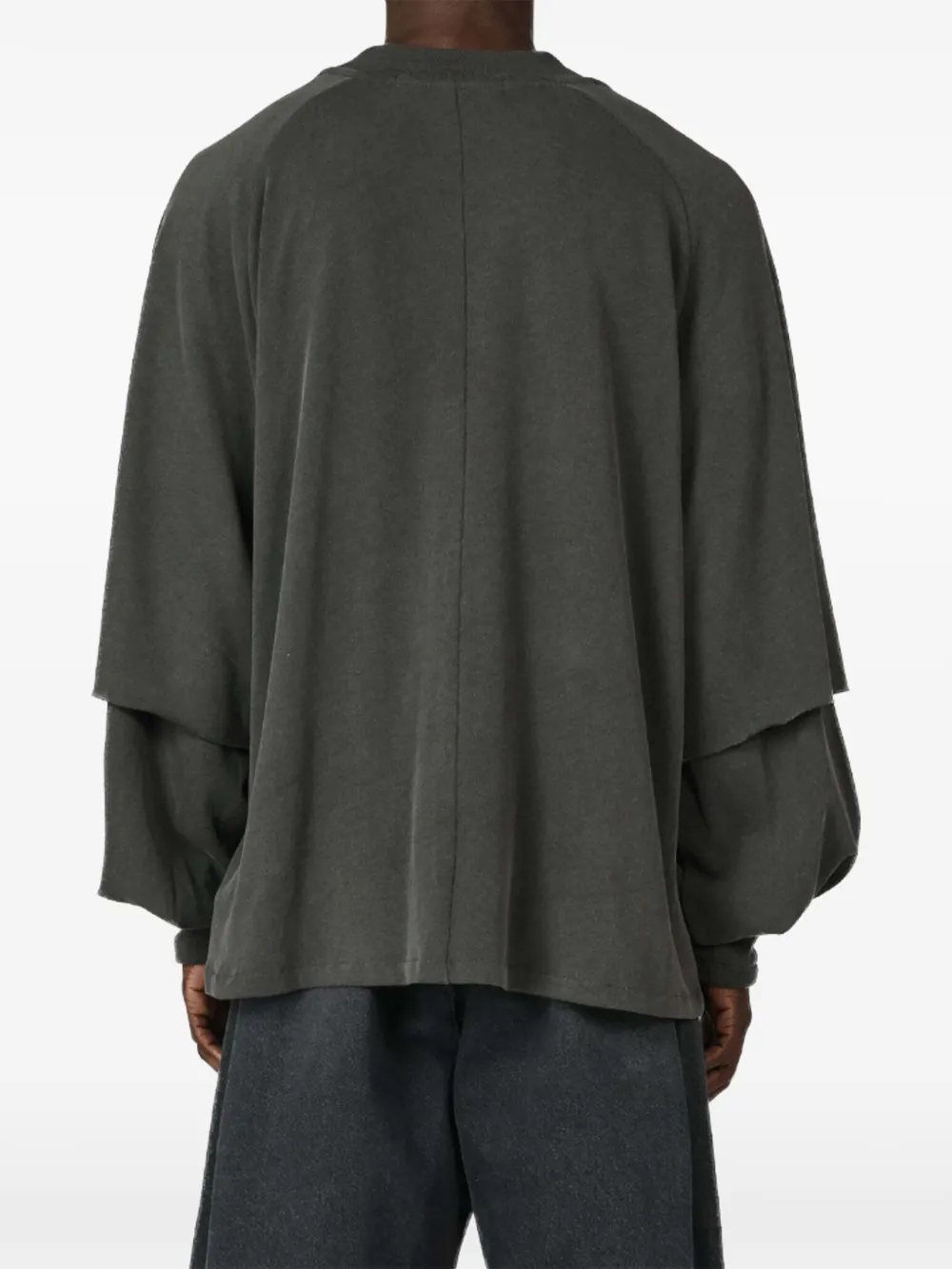 Seventh T-shirt met gelaagde raglanmouwen Grijs