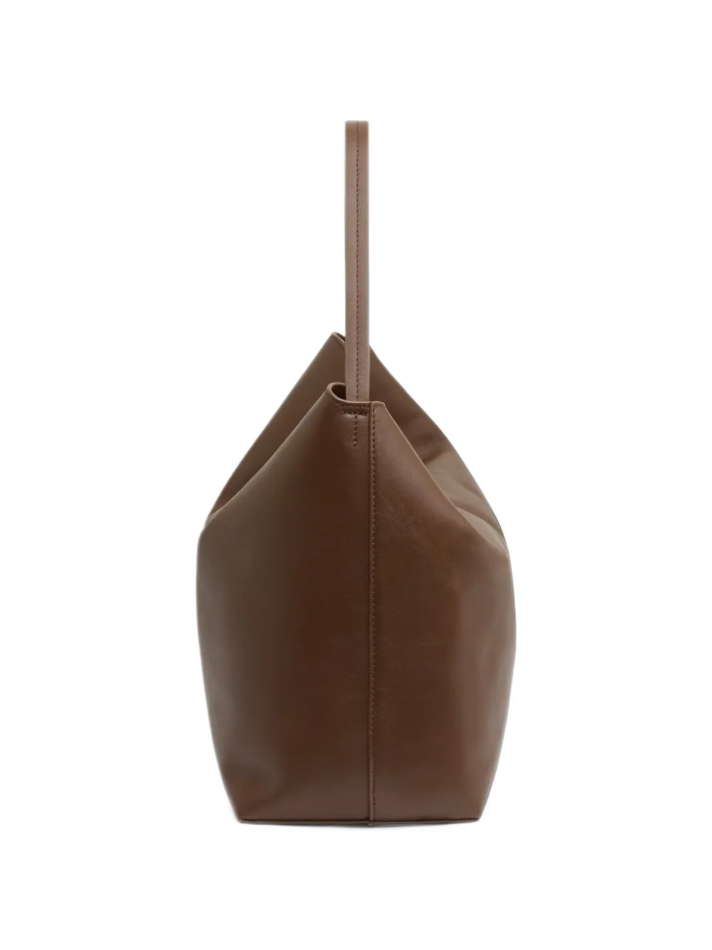 Christopher Esber Turnlock Grande leather shoulder bag Bruin