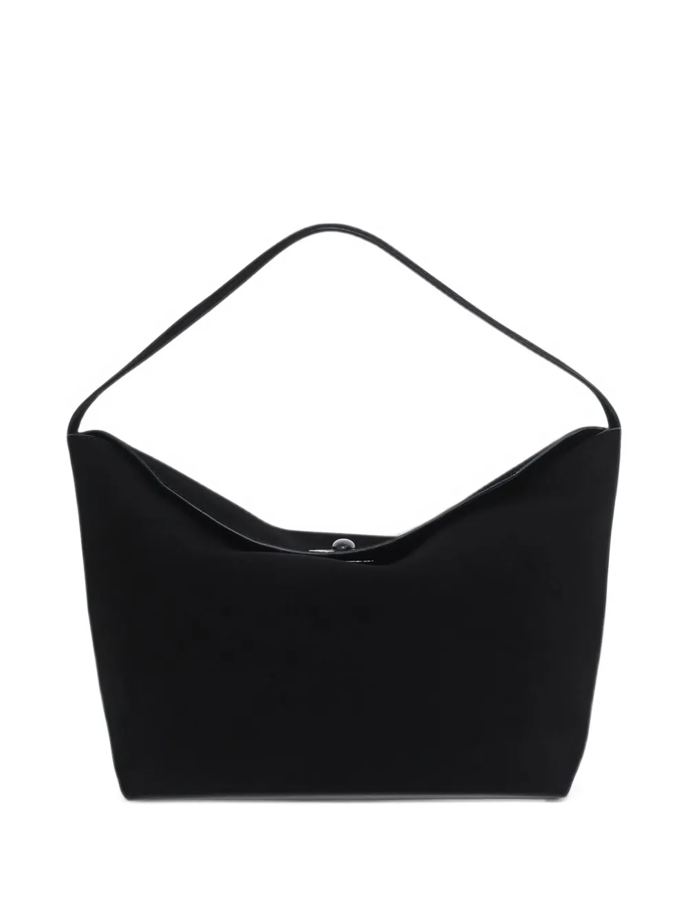Christopher Esber small Turnlock suede shoulder bag - Black
