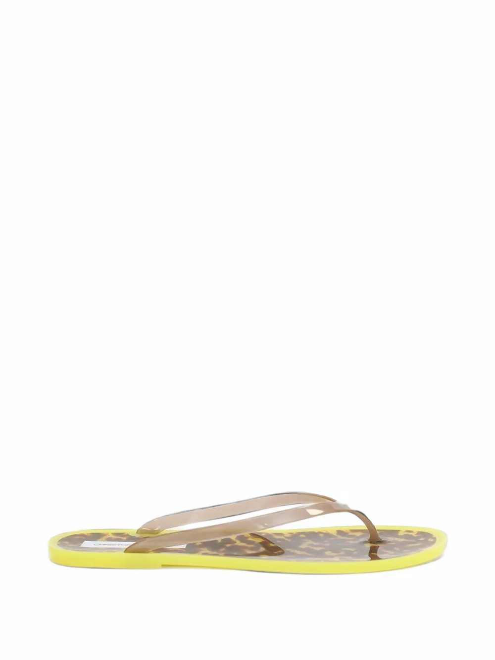 Christopher Esber Jo tortoiseshell-effect flip flops - Jaune Christopher Esber Jo tortoiseshell-effect flip flops - Jaune