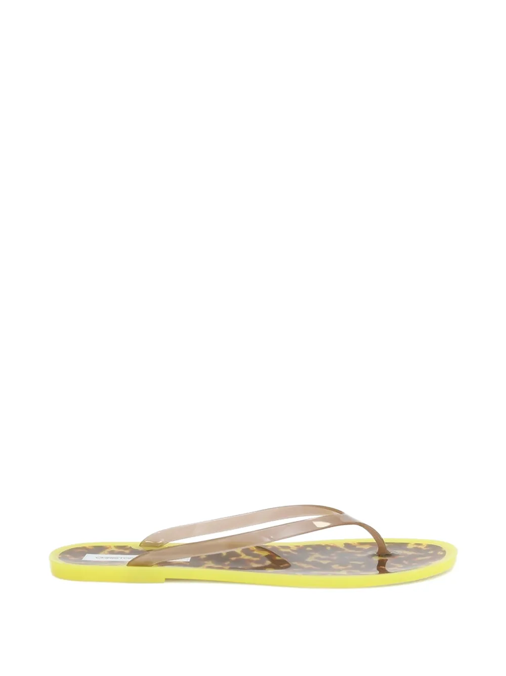 Christopher Esber Jo tortoiseshell-effect flip flops - Gelb