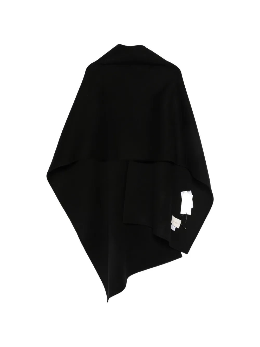 Almada Label Colette asymmetric cape - Schwarz