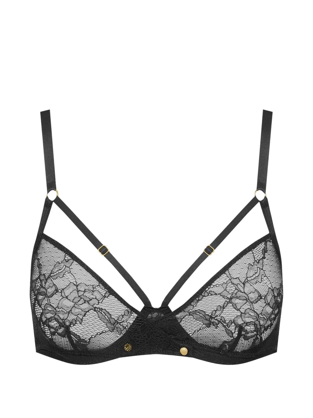 SCANDALE Jeux Magnétiques lace-detail balconette bra