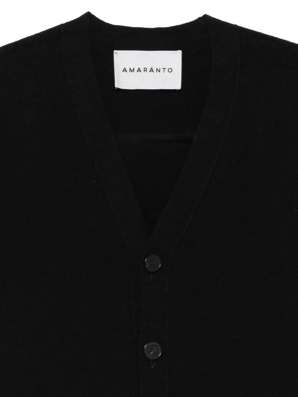 AMARÁNTO Vest met V-hals Zwart