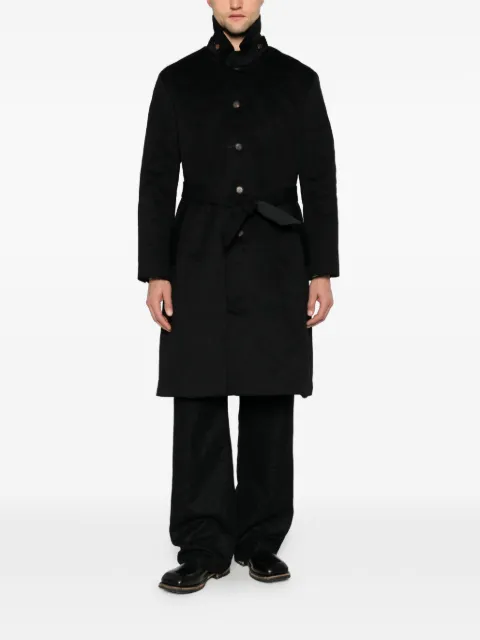 kang belted button-up coat
