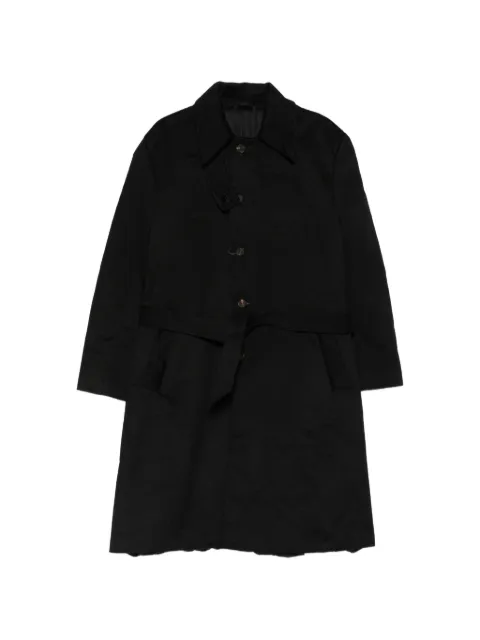 kang belted button-up coat