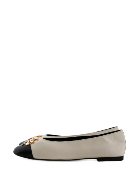 Tory Burch Charlie logo-plaque ballet flats