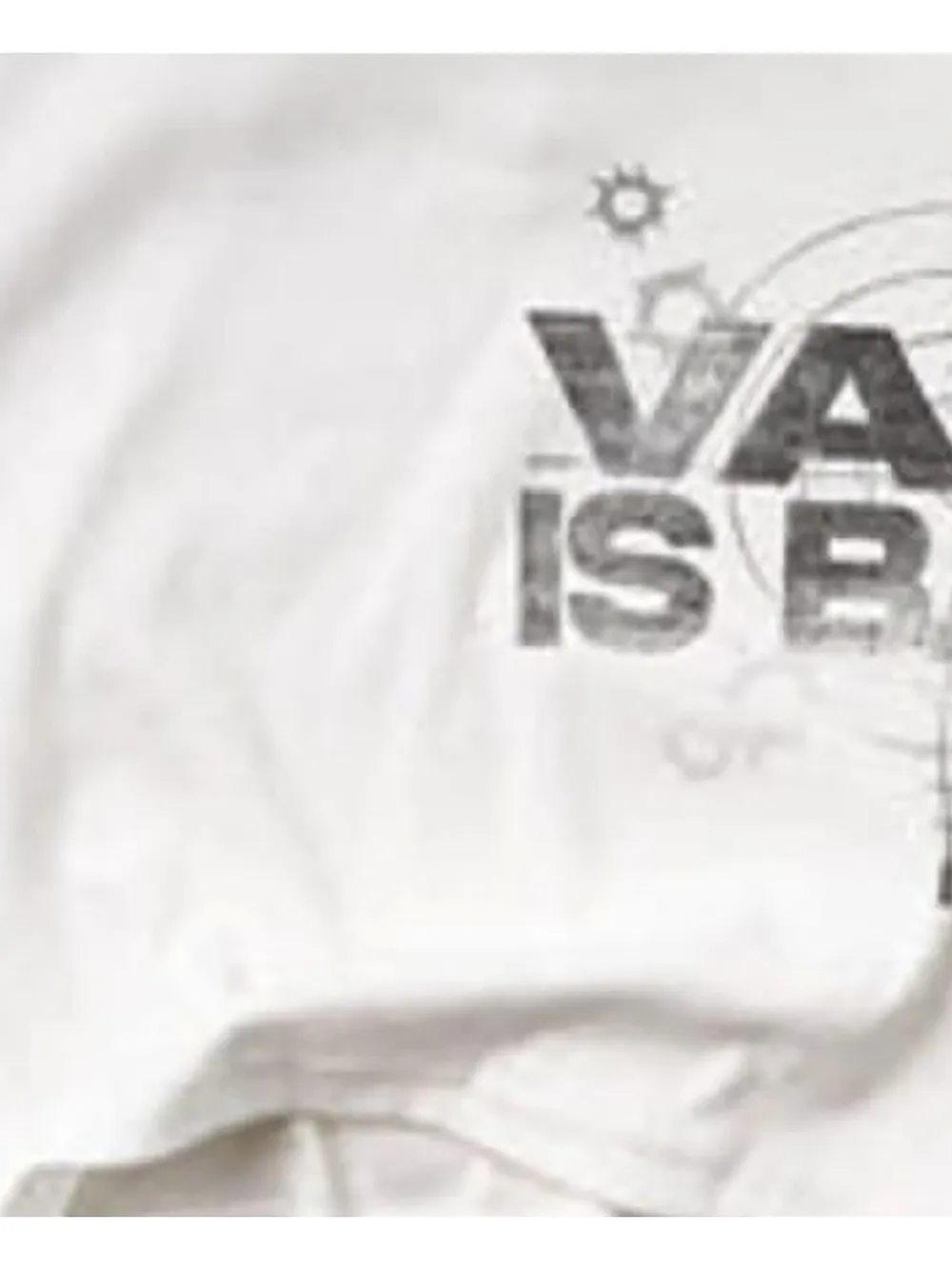 Vale slogan-print tank top Wit