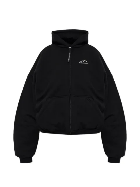 Balenciaga hoodie zippé à logo imprimé