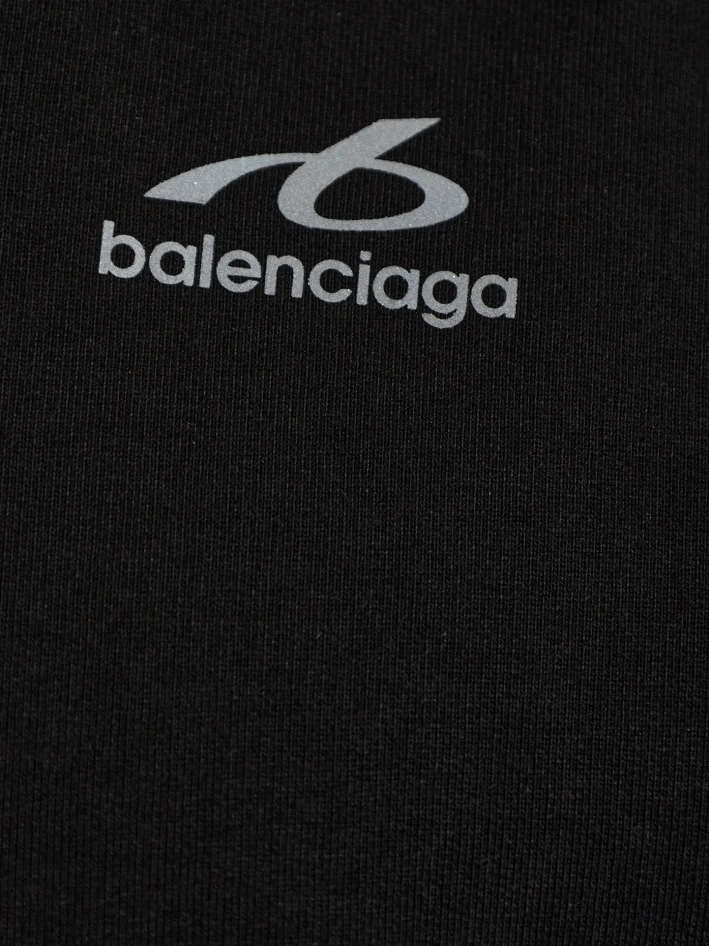 Balenciaga Hoodie met logoprint en rits Zwart