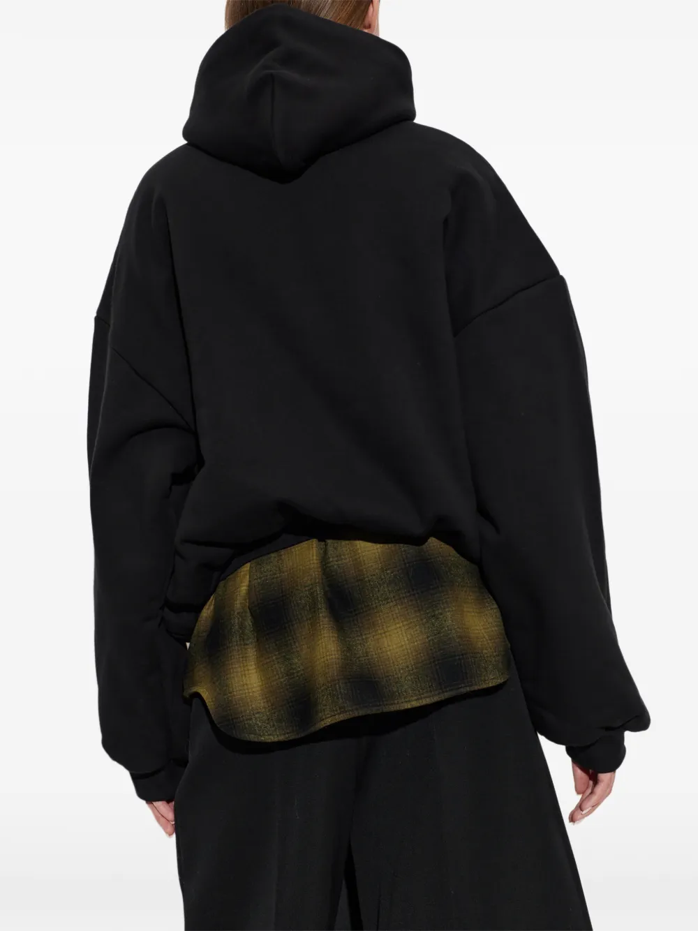 Balenciaga Hoodie met logoprint en rits Zwart