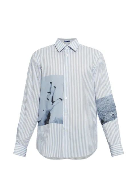 Paul Smith striped graphic-print shirt