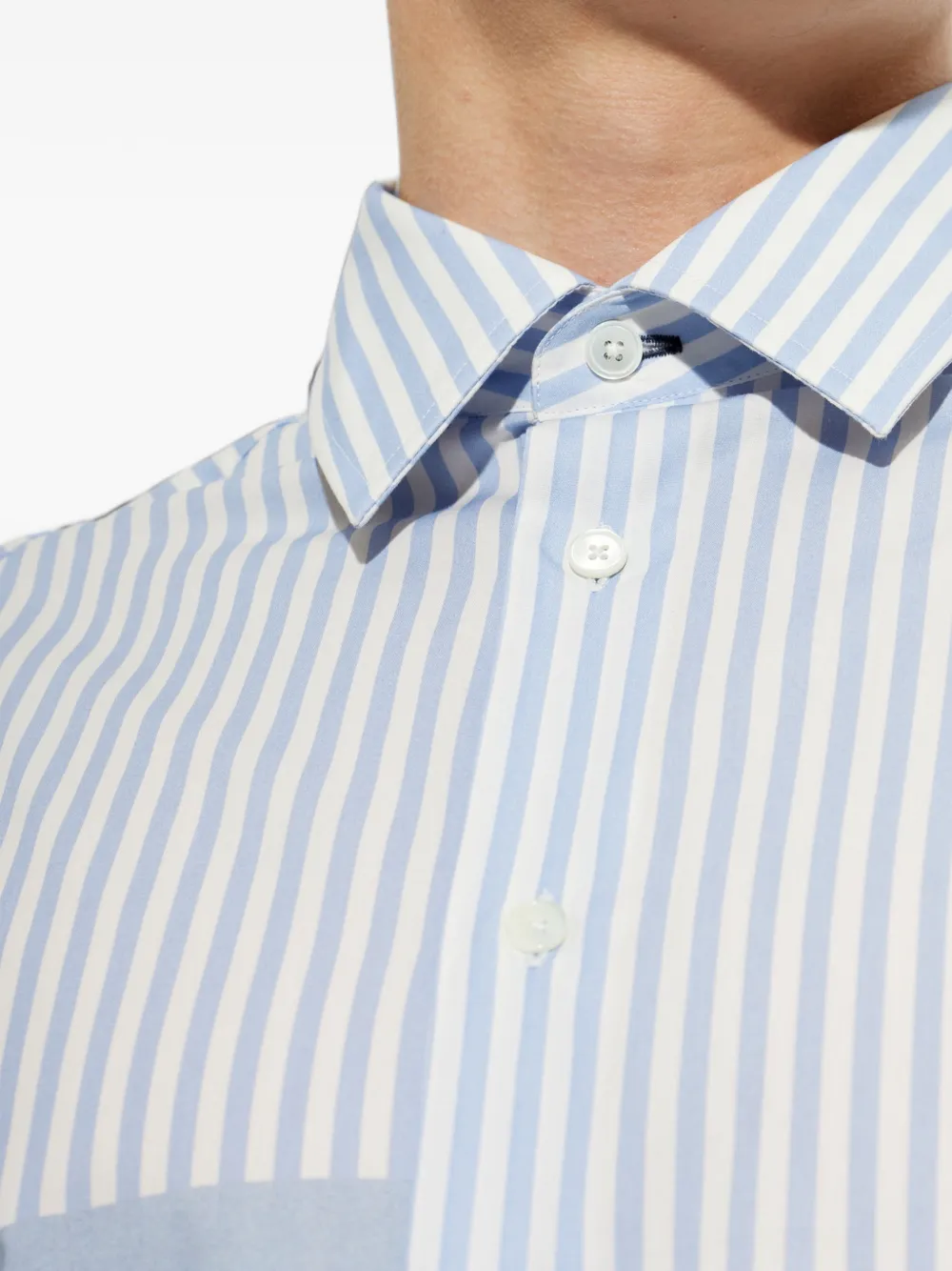 Paul Smith Gestreept overhemd met grafische print Wit