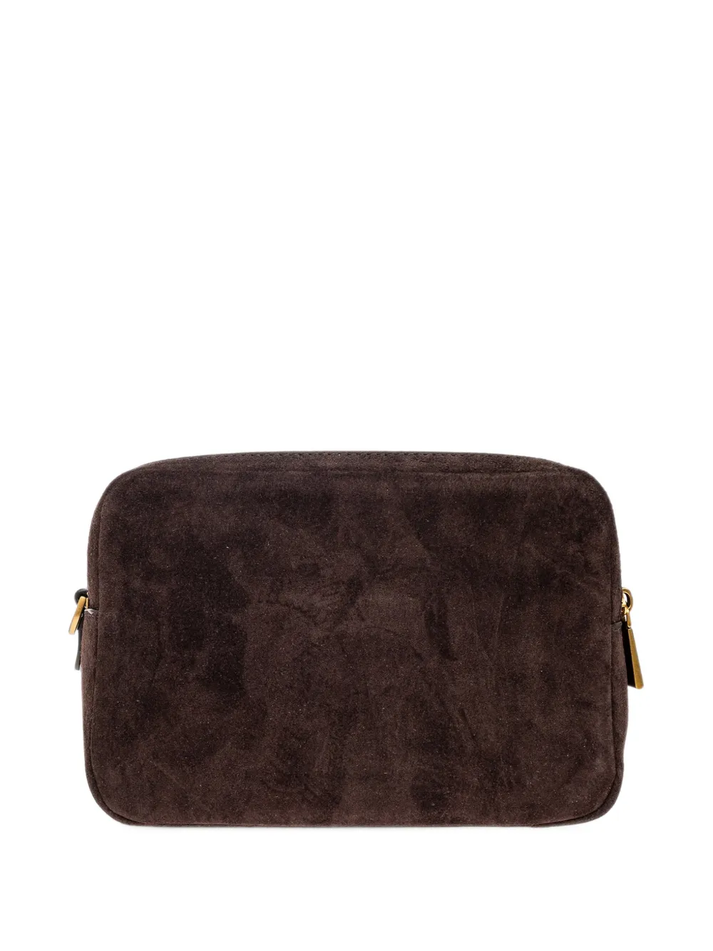 Michael Kors Medium Bryant geweven suède crossbodytas Bruin