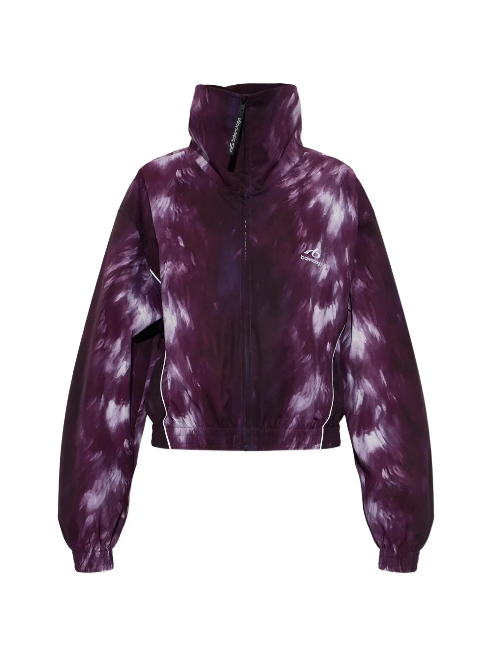 Balenciaga tie-dye wide-collar jacket - Violet Balenciaga tie-dye wide-collar jacket - Violet