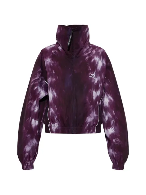 Balenciaga tie-dye wide-collar jacket