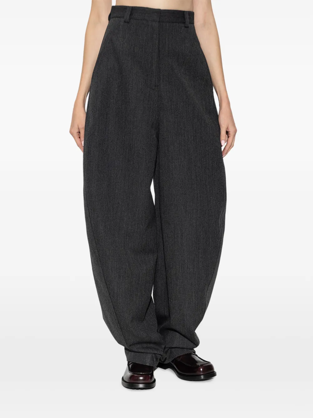 Balenciaga High-waist barrel broek Grijs