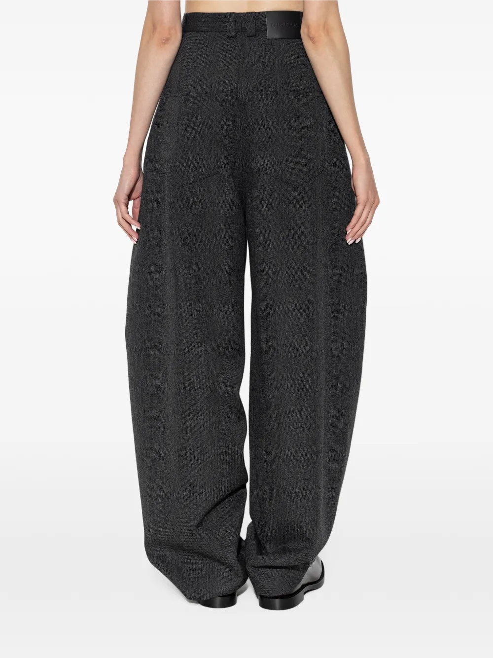 Balenciaga High-waist barrel broek Grijs