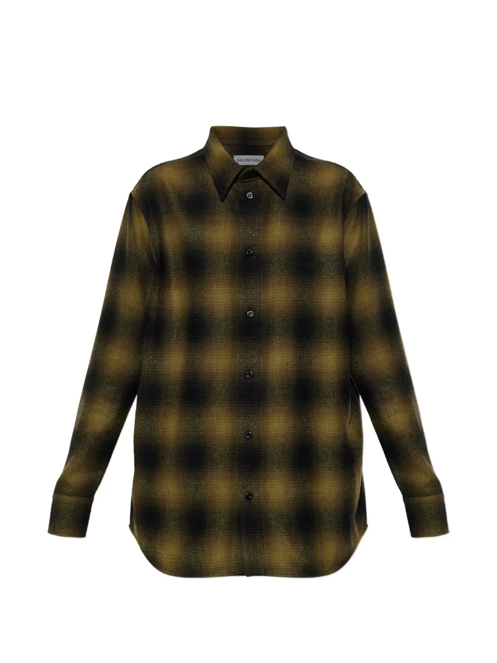 Balenciaga check-pattern shirt - Vert Balenciaga check-pattern shirt - Vert