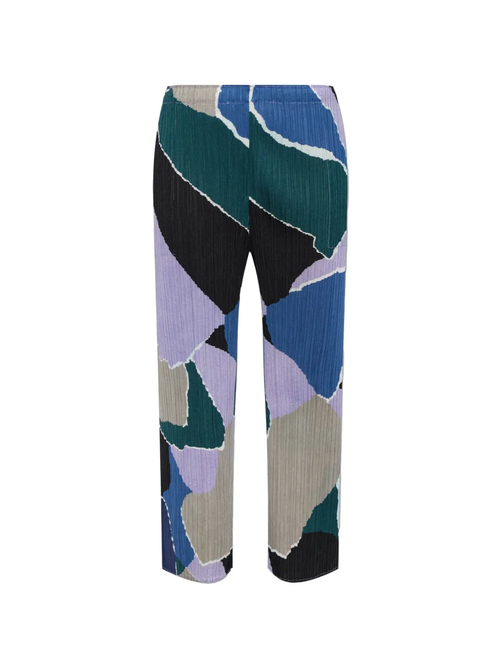 Pleats Please Issey Miyake Surprise! plooibroek met abstract patroon Paars