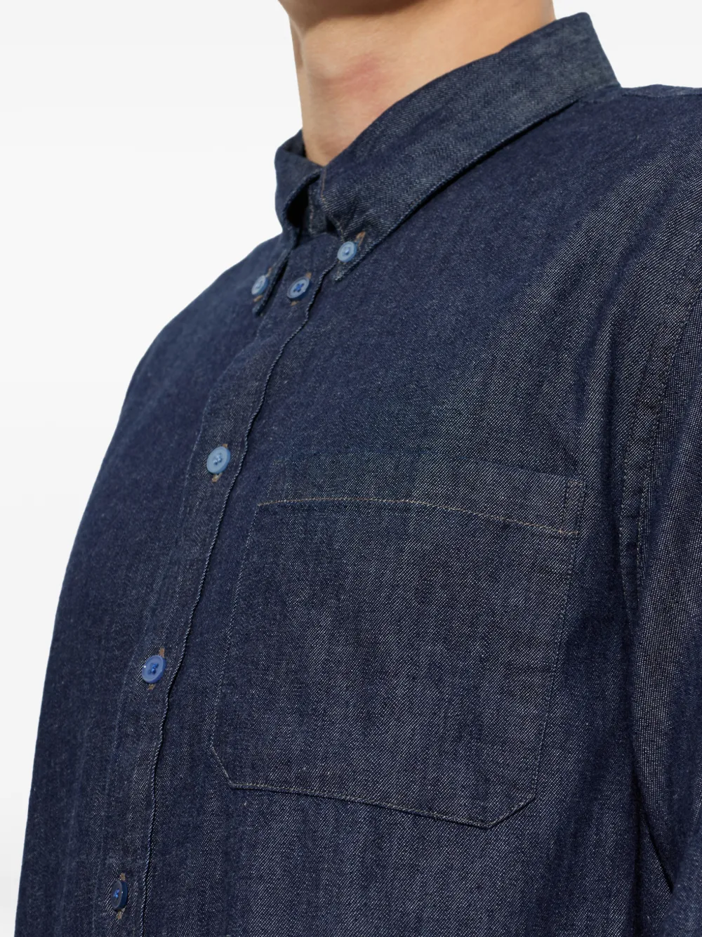 PS Paul Smith Denim overhemd Blauw