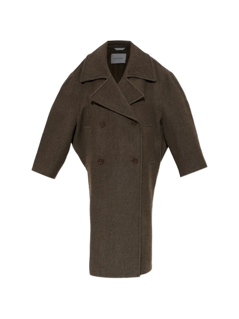 Balenciaga long cocoon coat in dark brown - Marron Balenciaga long cocoon coat in dark brown - Marron
