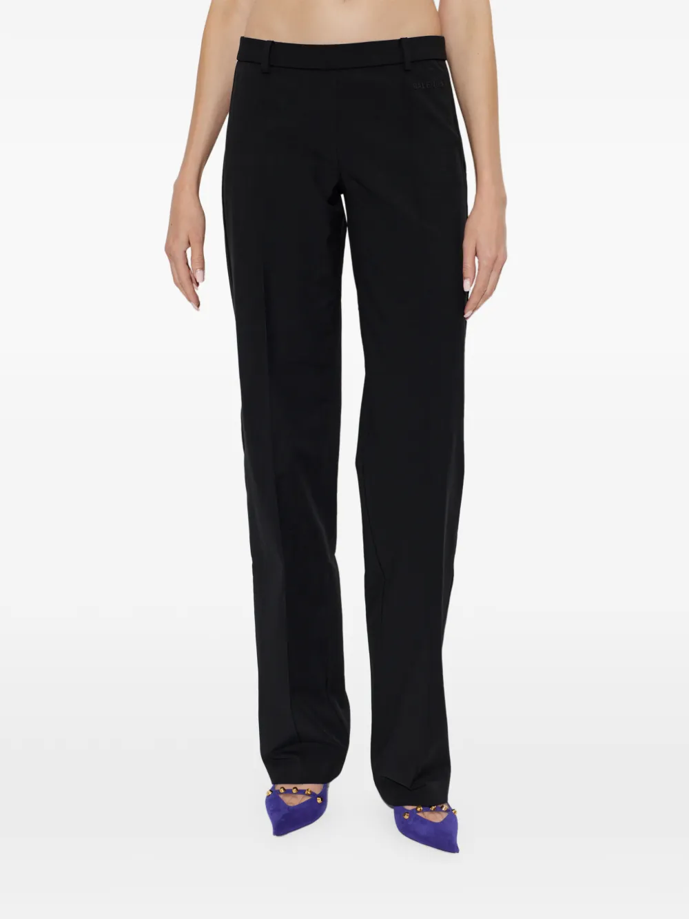 Balenciaga logo-print trousers Zwart