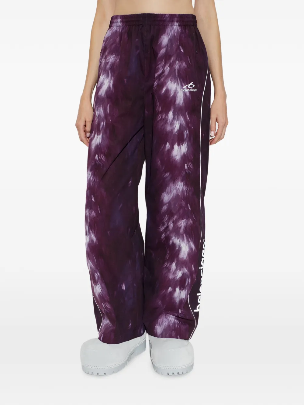 Balenciaga Trainingsbroek met logoprint Paars