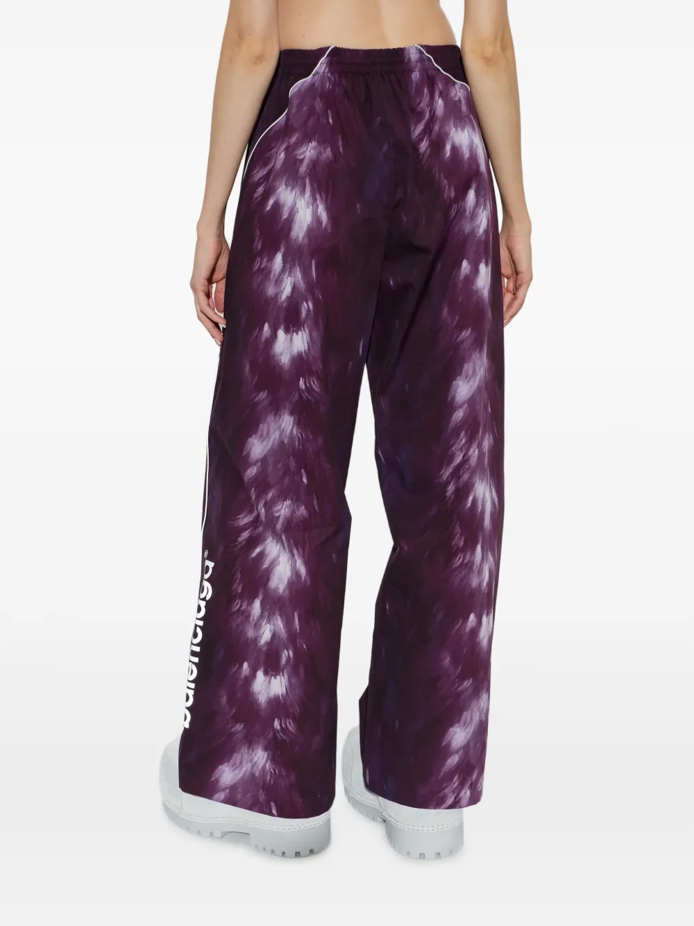 Balenciaga Trainingsbroek met logoprint Paars