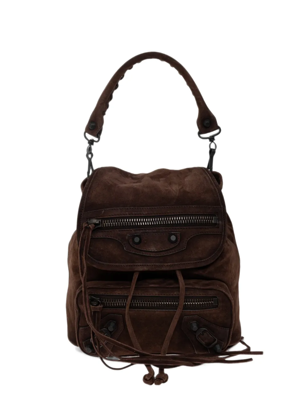 Balenciaga Le City backpack mini in light espresso - Braun