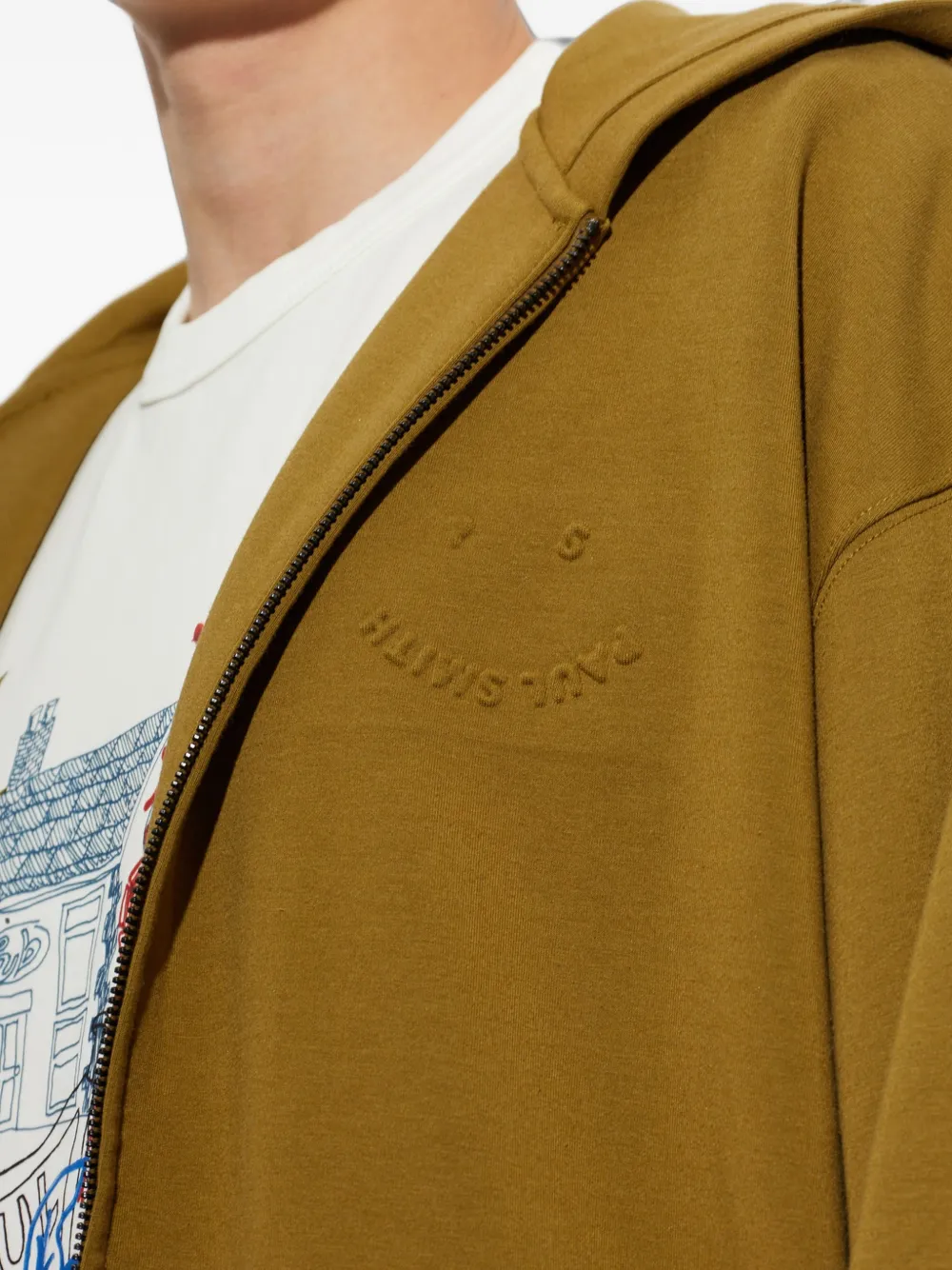 PS Paul Smith Hoodie met geborduurd logo Bruin