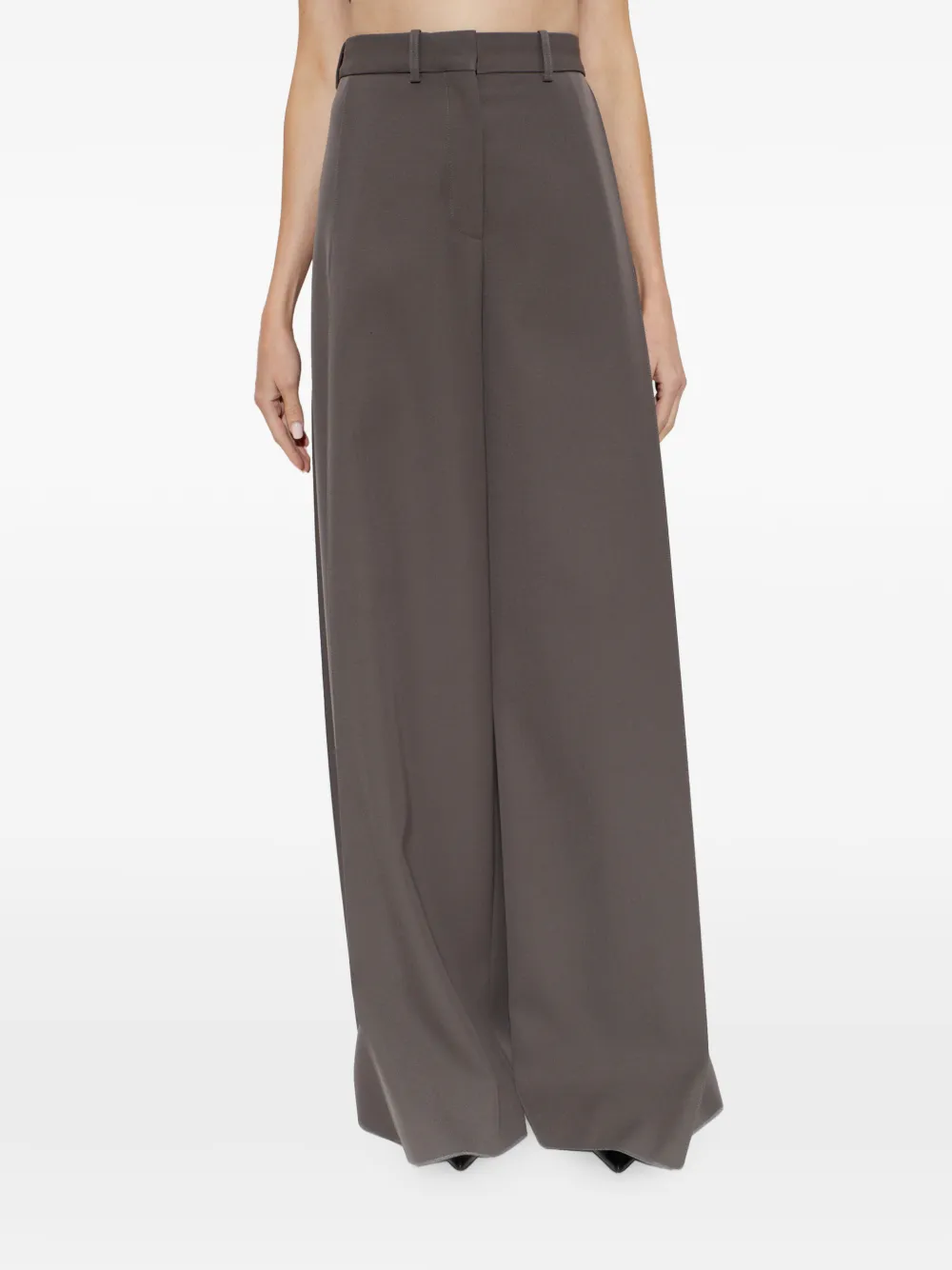 Balenciaga Getailleerde broek met vierkante snit Grijs