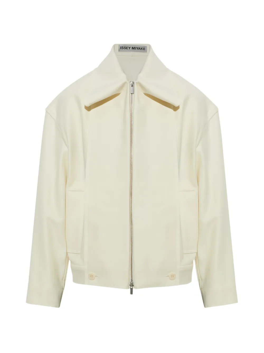 Issey Miyake Shell zip-up panelled jacket