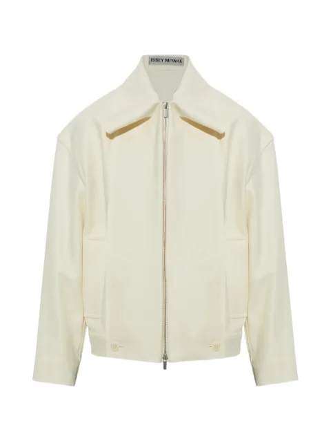 Issey Miyake Shell zip-up panelled jacket