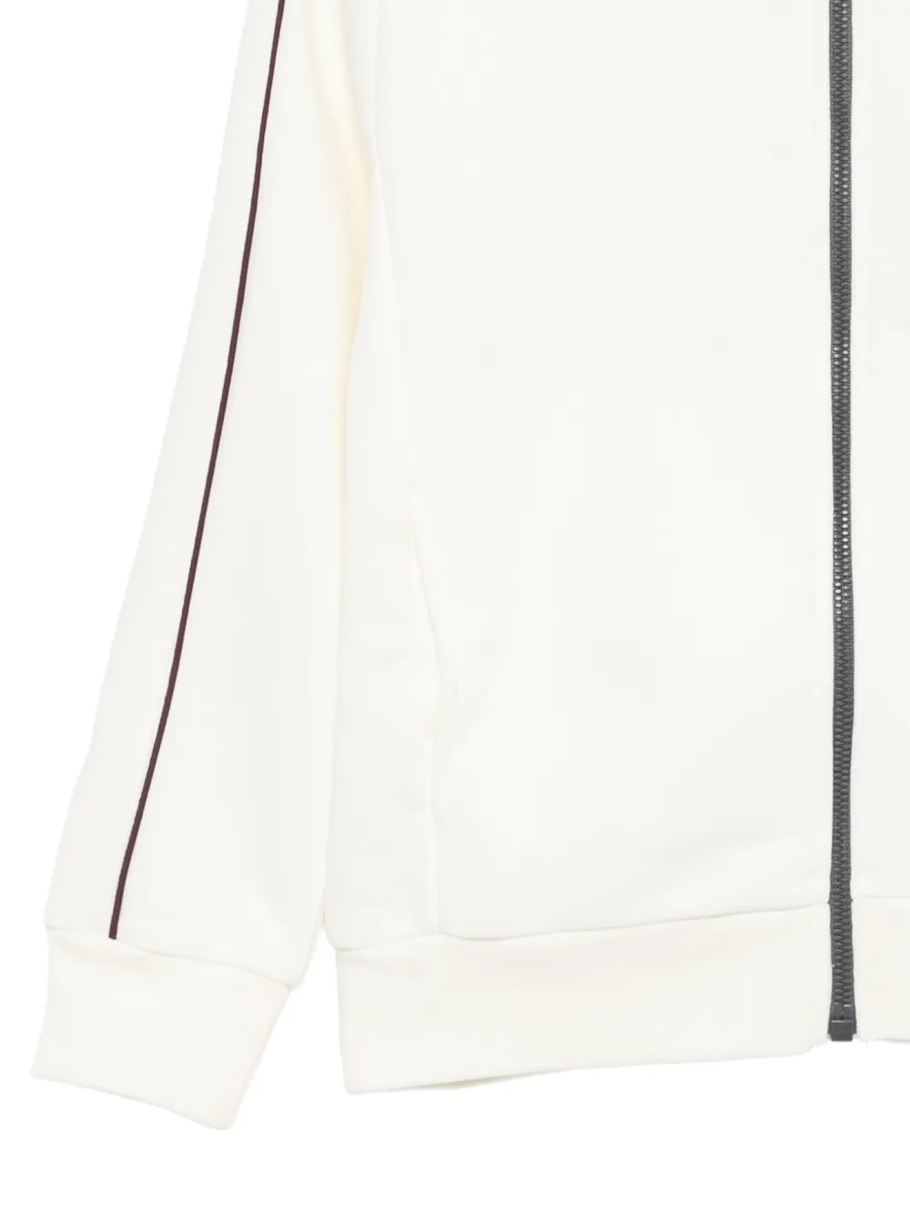 Colmar Kids piped zip-up hoodie Beige