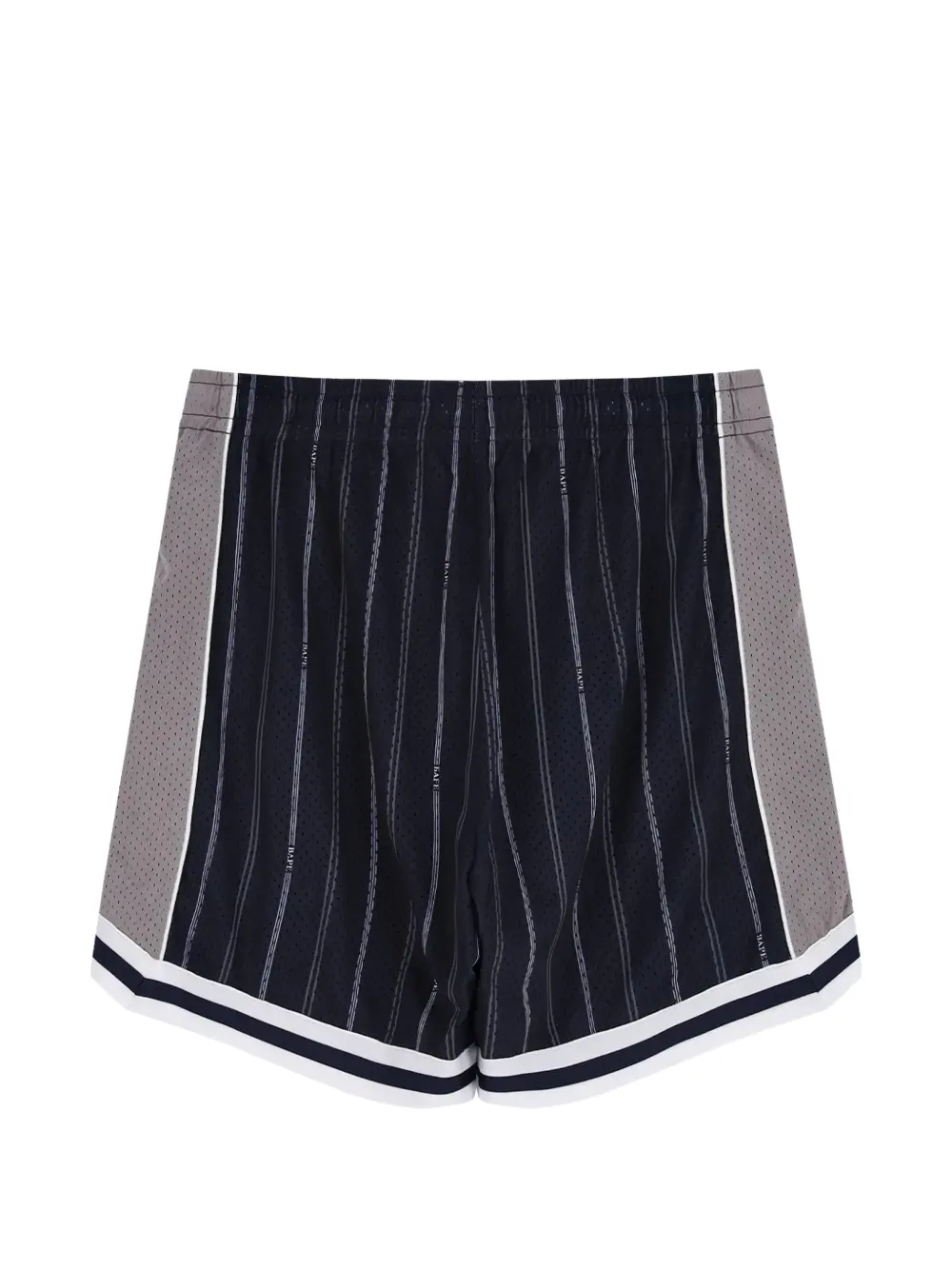 A BATHING APE Shorts met logoprint Blauw