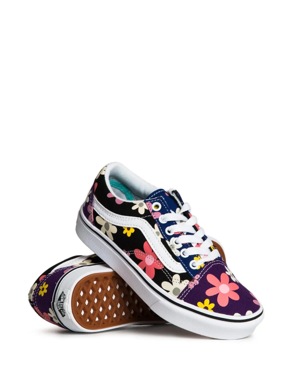 Vans Kids ComfyCush Old Skool "Purple/Blue Multi" sneakers - Nero