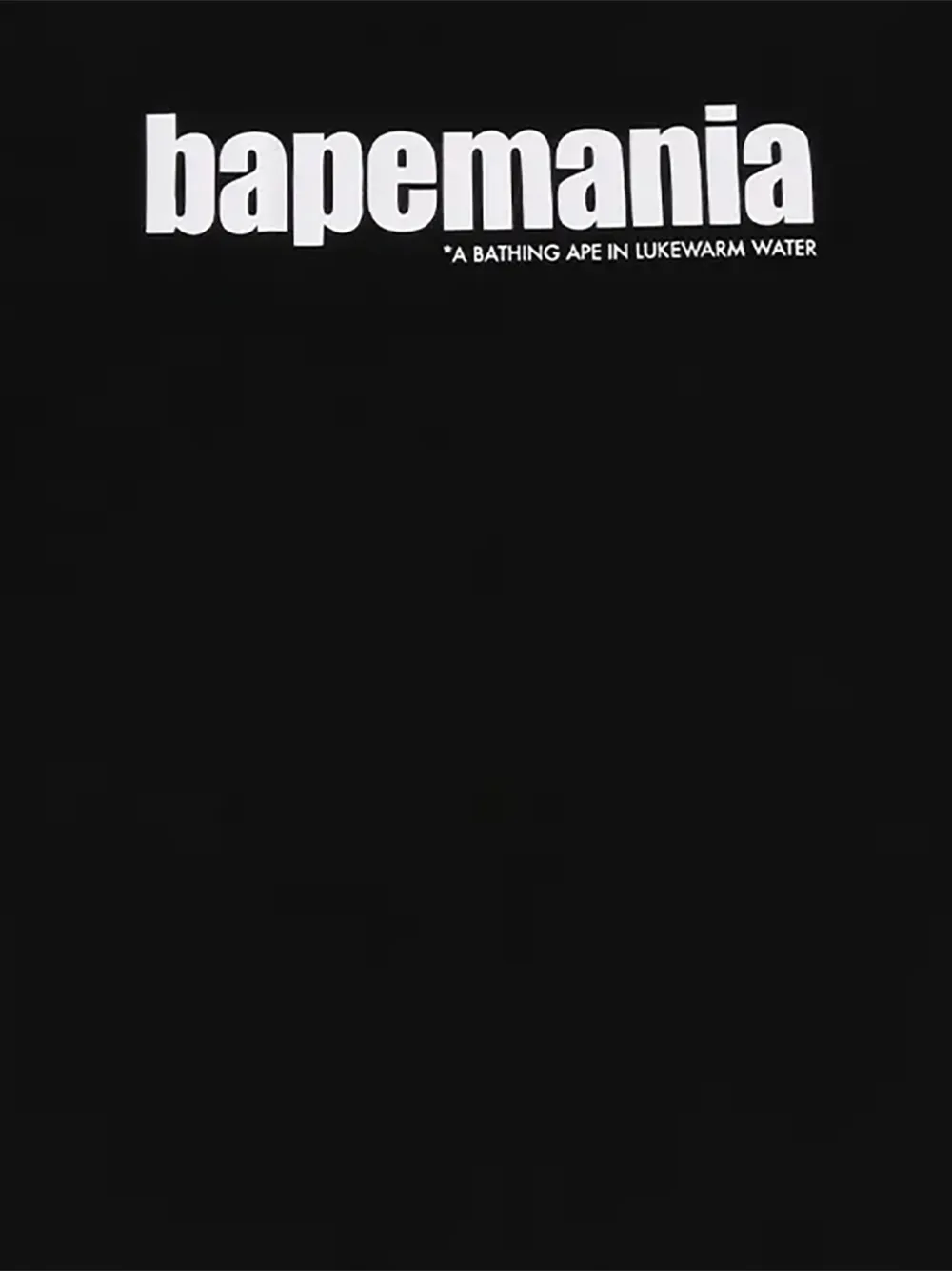 A BATHING APE T-shirt met logoprint Zwart