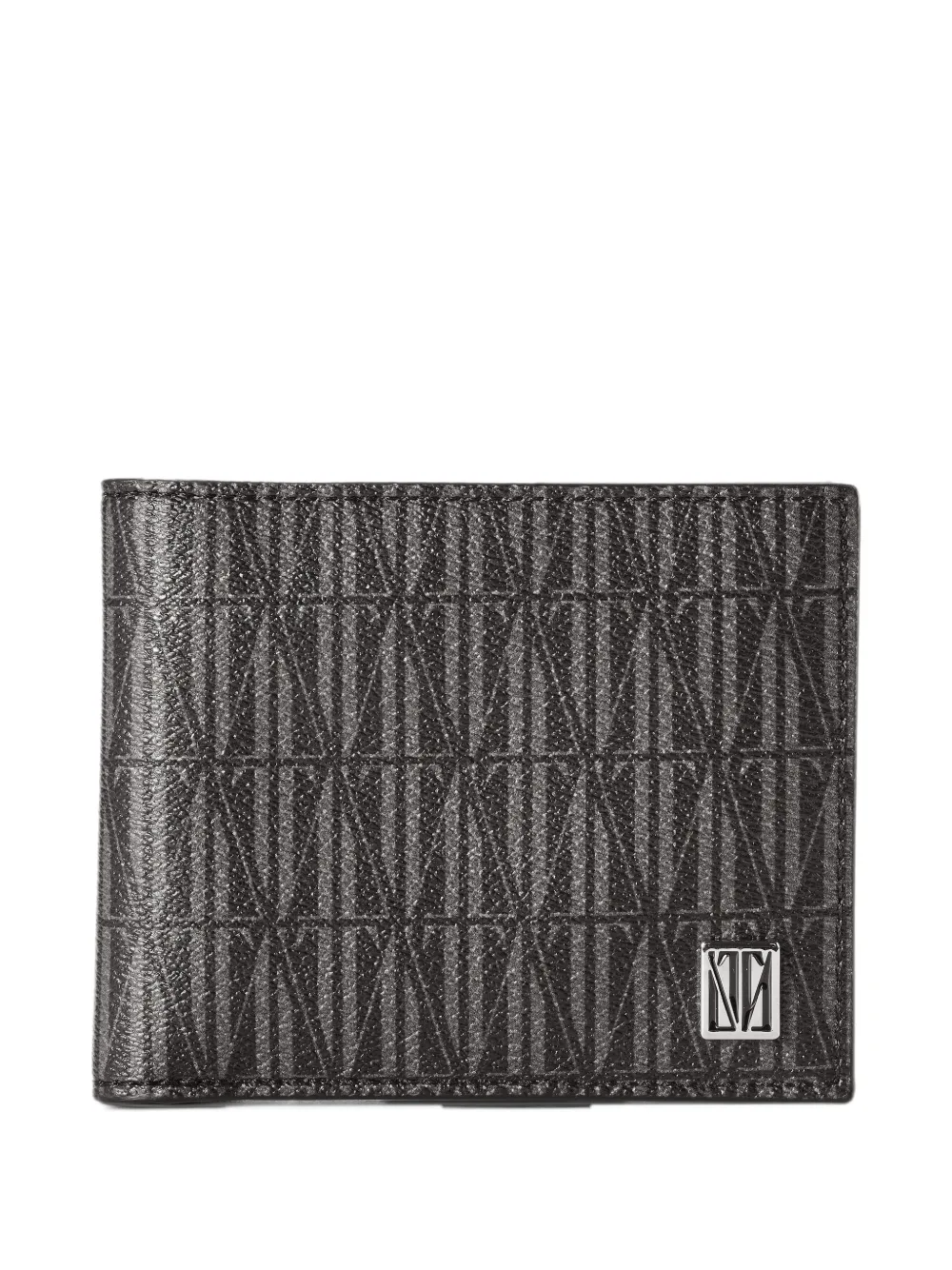 SABOTEUR monogram-print canvas wallet - Schwarz