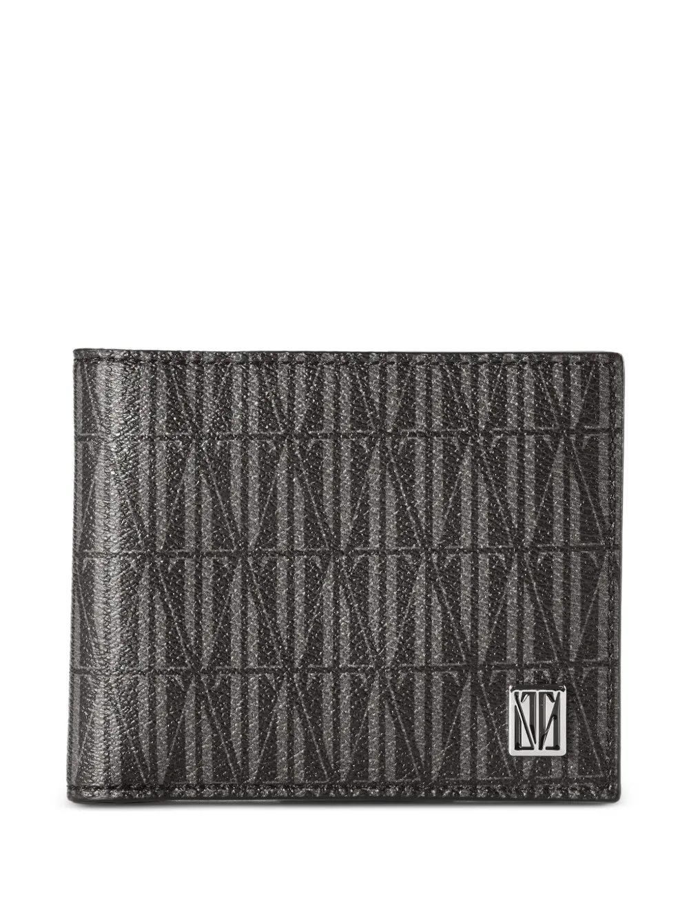 SABOTEUR monogram-print canvas wallet - Nero