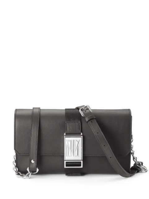 SABOTEUR foldover-top leather messenger bag