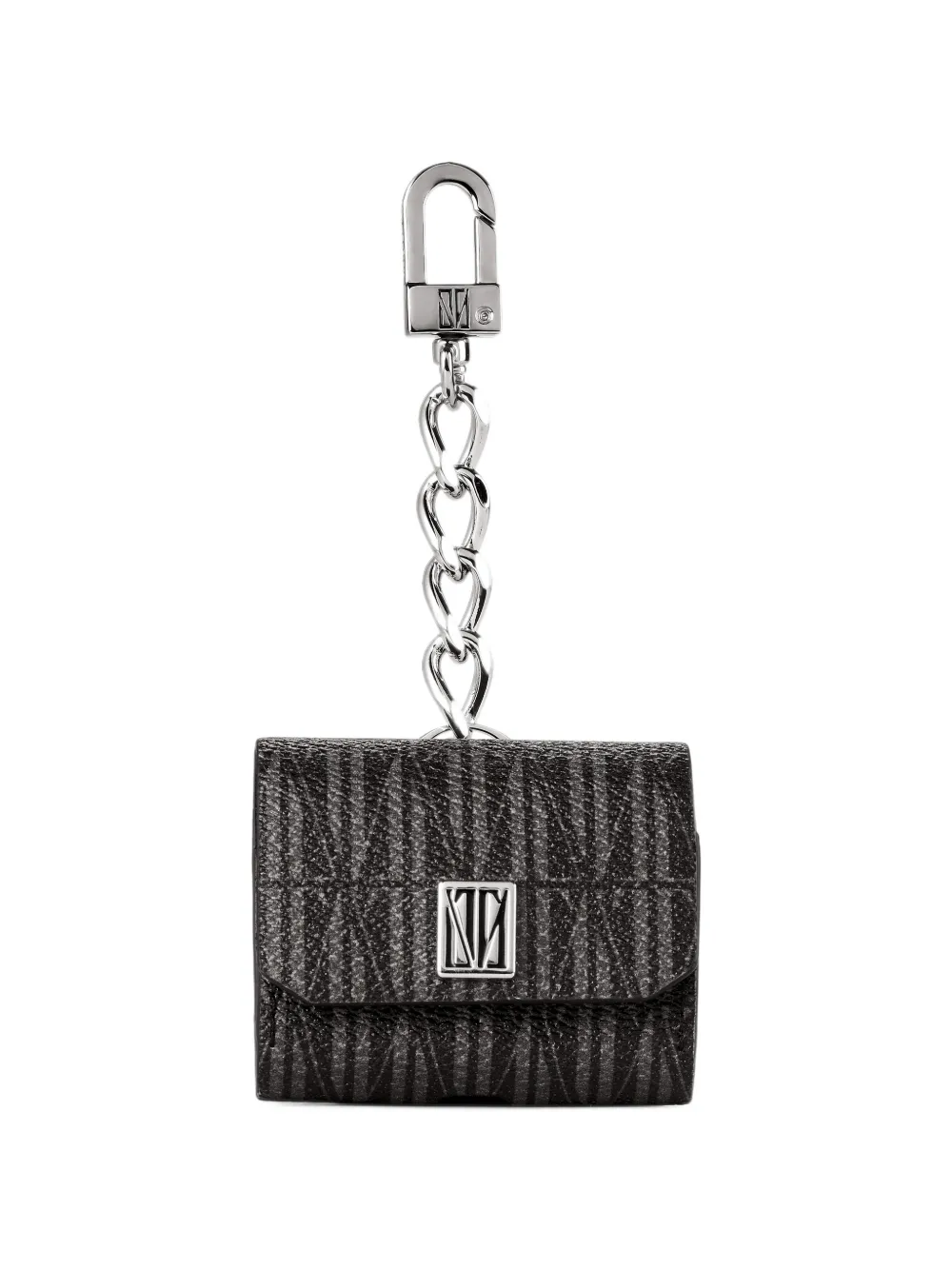 SABOTEUR monogram-print chain-link AirPods 3 Pro case - Nero
