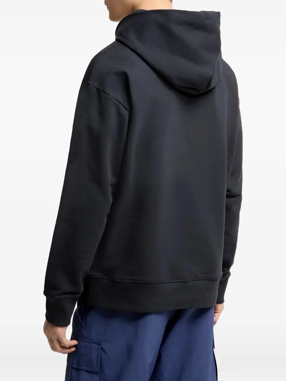 Moncler Grenoble Coordinates-logo drawstring hoodie Zwart