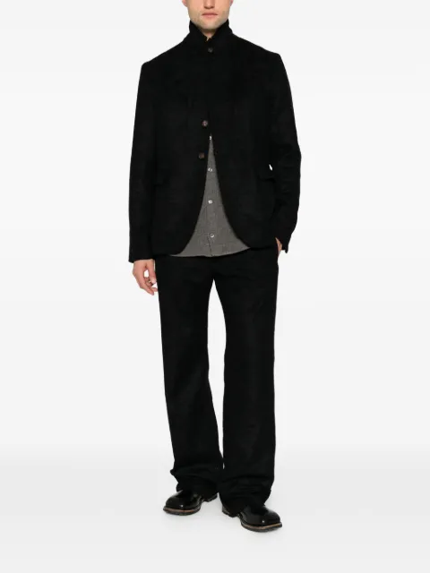 kang crinkled straight-leg trousers