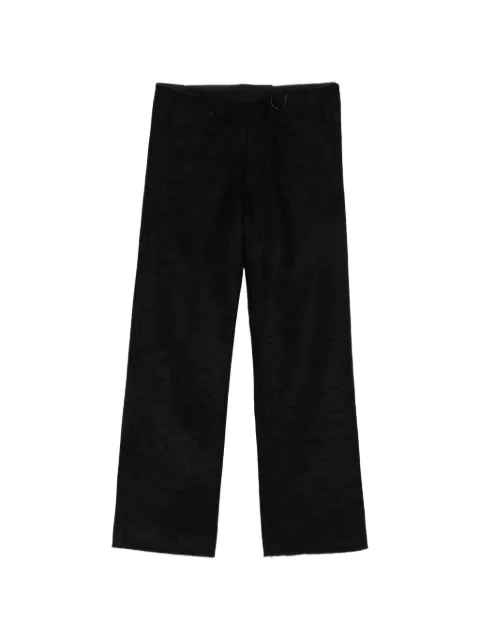 kang crinkled straight-leg trousers