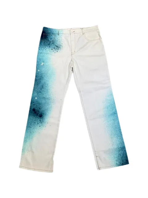 Louis Vuitton Pre-Owned spray-gradient jeans
