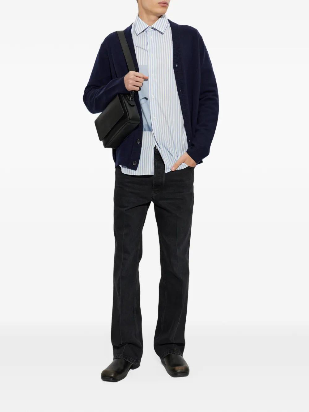 PS Paul Smith Vest van merino wol Blauw