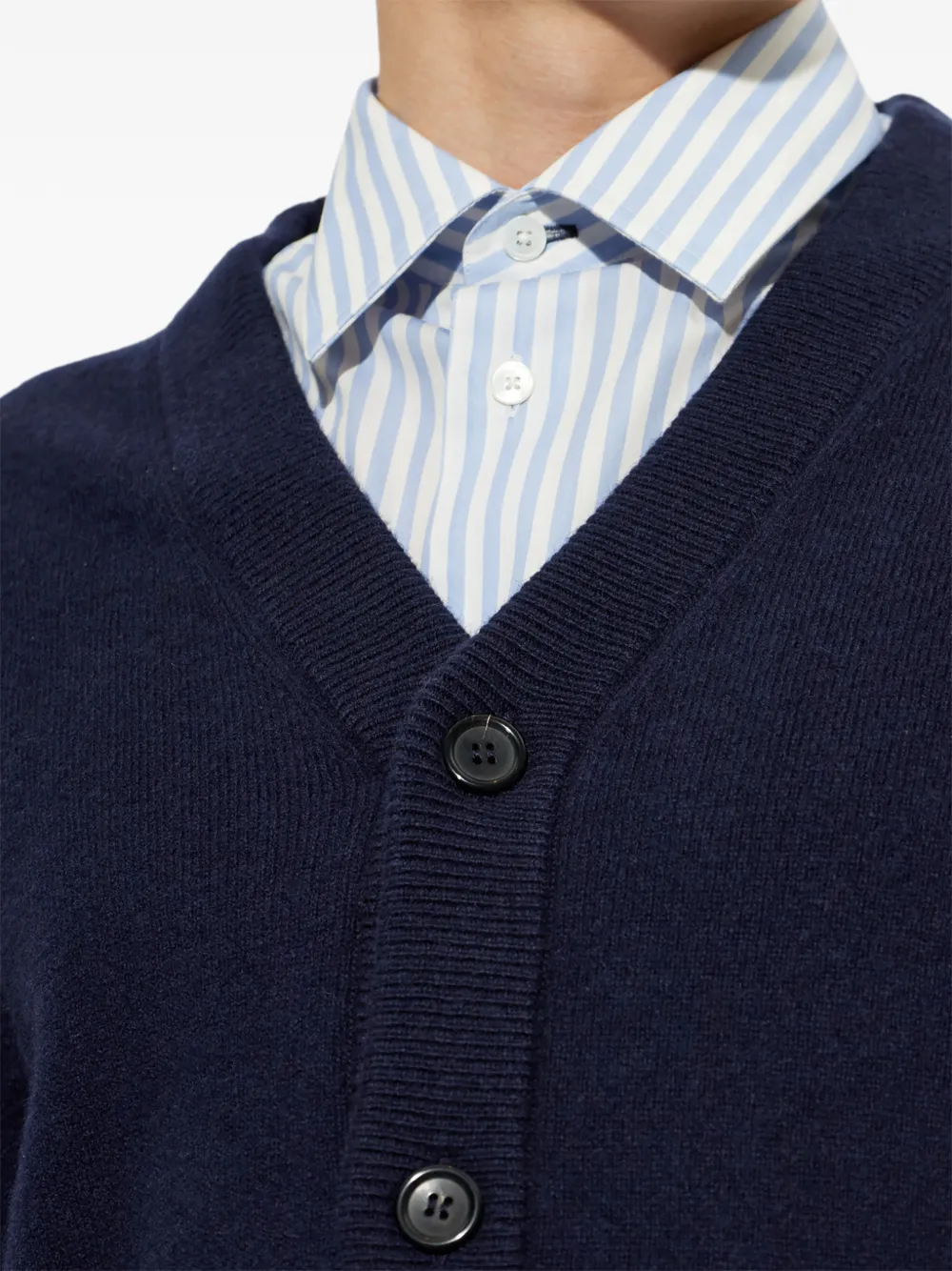 PS Paul Smith Vest van merino wol Blauw